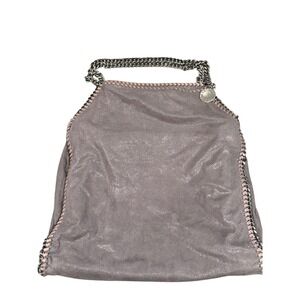 Stella McCartney sparkle Falabella Shaggy Deer Shoulder Bag Lilac Chain